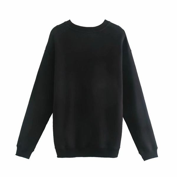 Νέο μοντέλο γυναικείο φούτερ με στρογγυλή λαιμόκοψη και επιγραφή