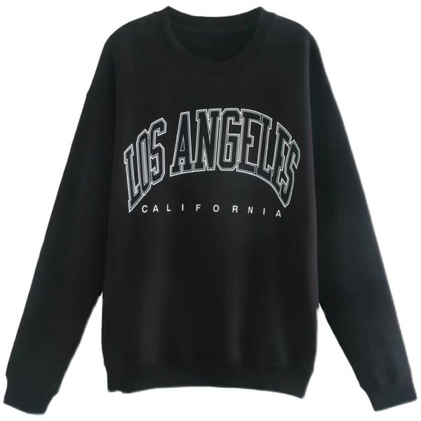 Νέο μοντέλο γυναικείο φούτερ με στρογγυλή λαιμόκοψη και επιγραφή