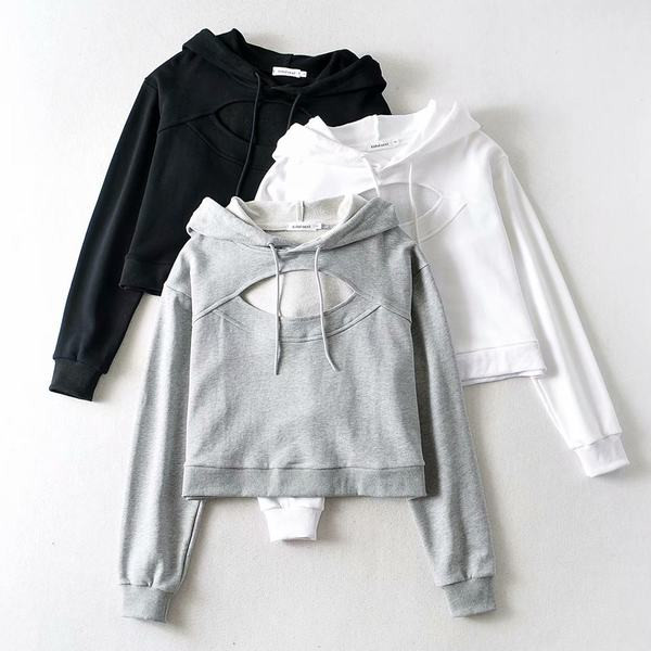 Γυναικείο casual φούτερ με κουκούλα σε πολλά χρώματα