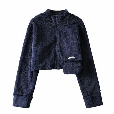 Hanorac de damă din puf cu fermoar