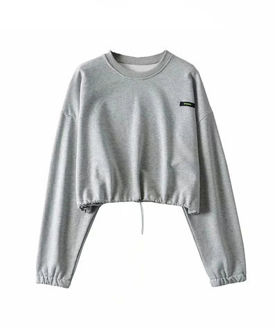 Γυναικεία μπλούζα με οβάλ λαιμόκοψη - κοντό μοντέλο