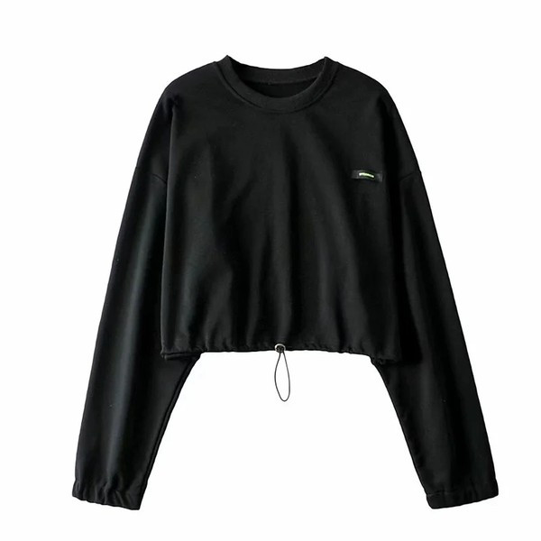 Γυναικεία μπλούζα με οβάλ λαιμόκοψη - κοντό μοντέλο