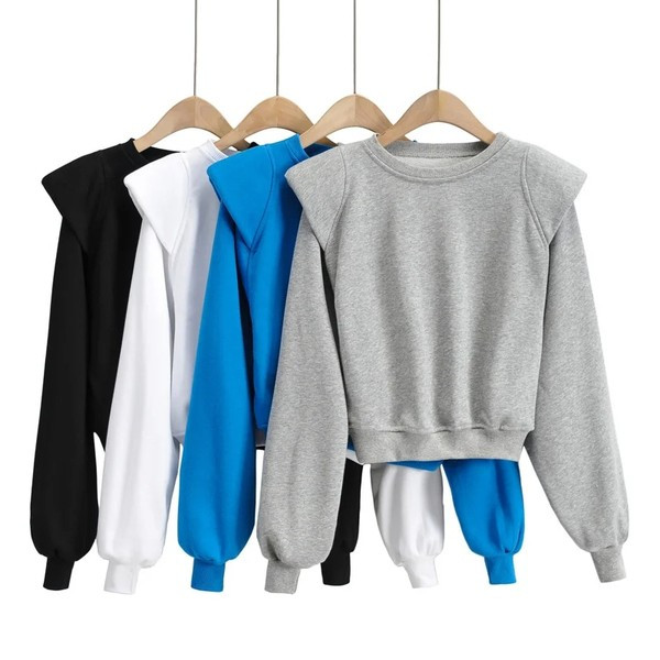 Hanorac de dama cu decolteu oval in patru culori