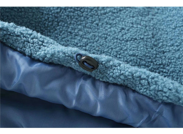 Γυναικείο πουπουλένιο φούτερ με ψηλό γιακά και κορδόνι στη μέση