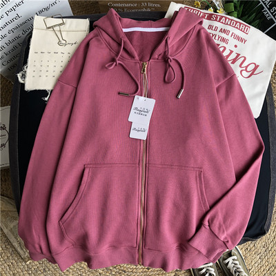 Γυναικείο καθημερινό φούτερ με κουκούλα και φερμουάρ