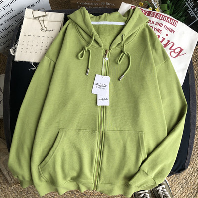 Γυναικείο καθημερινό φούτερ με κουκούλα και φερμουάρ