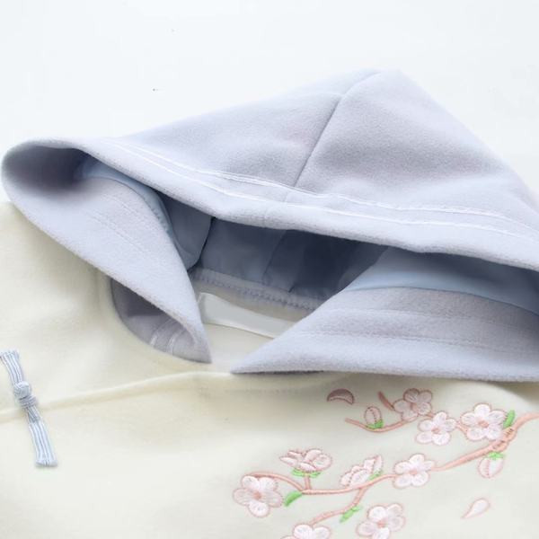 Γυναικείο φούτερ με κέντημα και κουκούλα