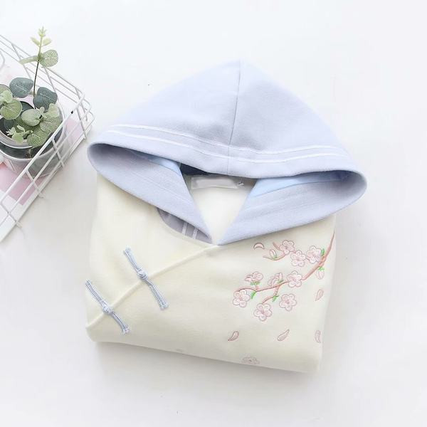 Γυναικείο φούτερ με κέντημα και κουκούλα