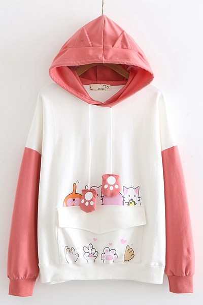 Hanorac de dama cu aplicare de culoare - mai multe modele