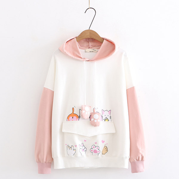 Hanorac de dama cu aplicare de culoare - mai multe modele