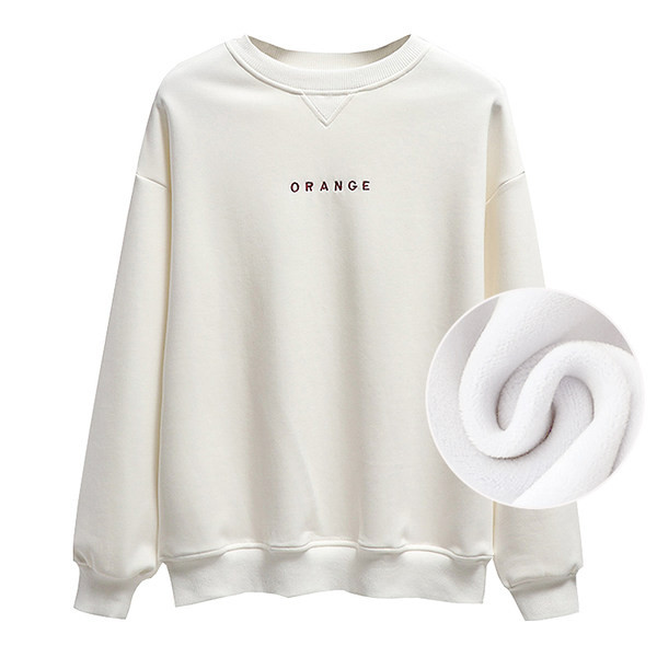 Női blúz felirattal és meleg béléssel