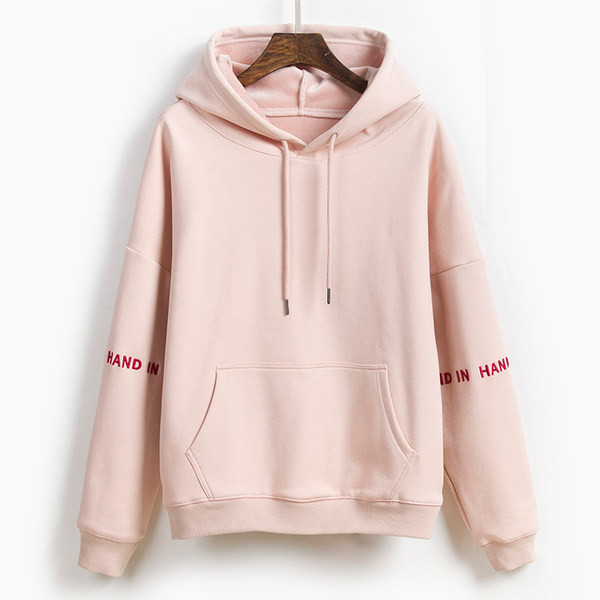 Καθημερινό γυναικείο φούτερ με ζεστή φόδρα και κουκούλα