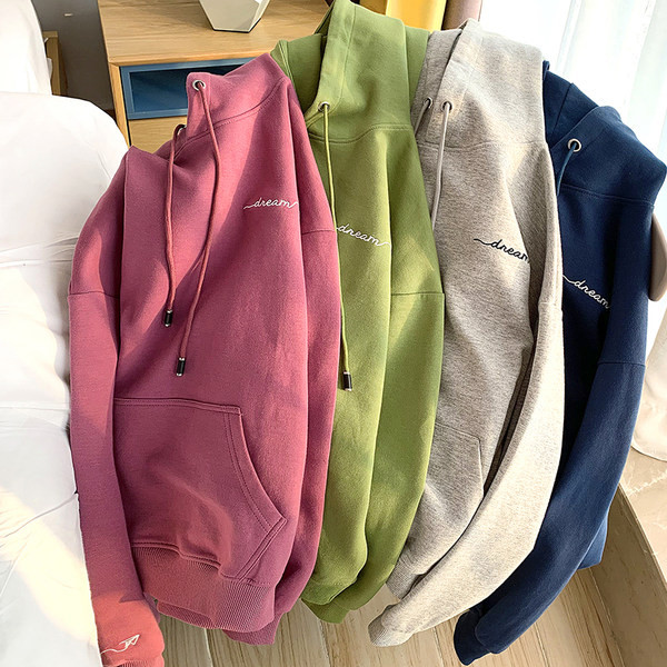 Γυναικείο αθλητικό φούτερ με κουκούλα και επιγραφή