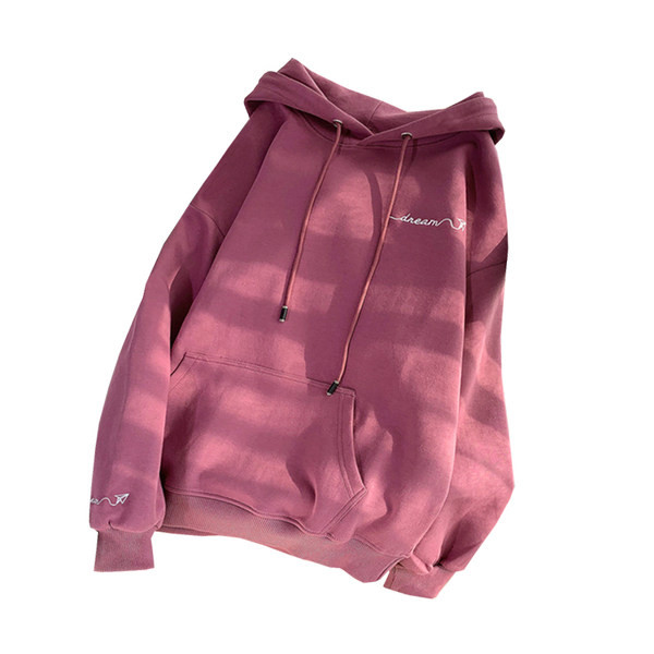 Γυναικείο αθλητικό φούτερ με κουκούλα και επιγραφή