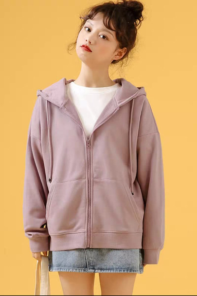 Γυναικείο φούτερ με κουκούλα και τσέπες σε πολλά χρώματα