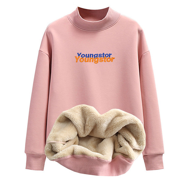 Μοντέρνα γυναικεία μπλούζα με κέντημα και απαλή φόδρα