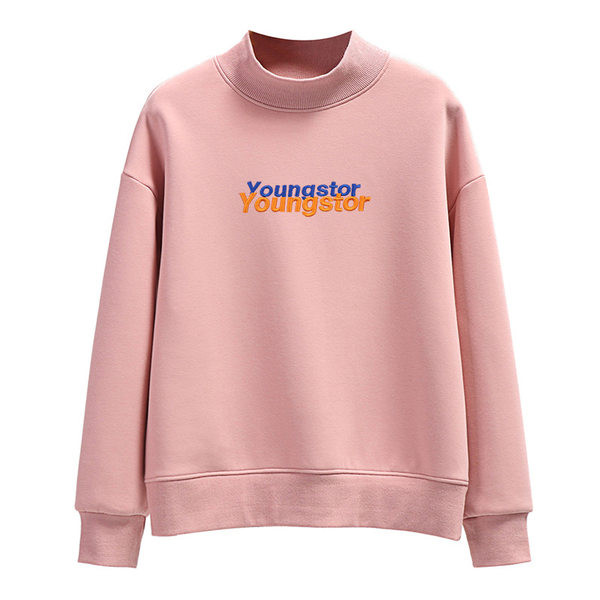 Μοντέρνα γυναικεία μπλούζα με κέντημα και απαλή φόδρα