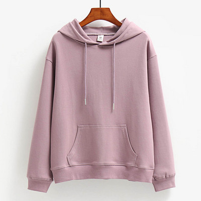 Γυναικείο φούτερ με  κορδόνια και κουκούλα - κλασικό μοντέλο