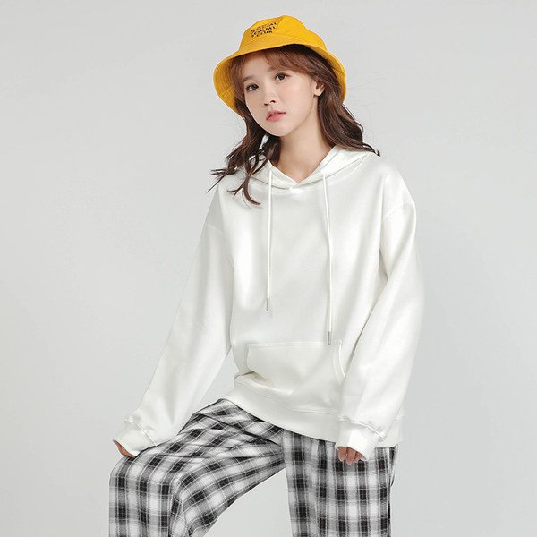 Γυναικείο φούτερ με  κορδόνια και κουκούλα - κλασικό μοντέλο