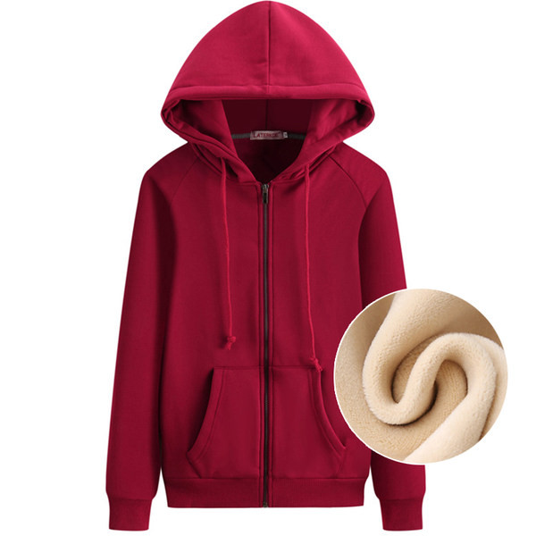 Γυναικείο φούτερ με κουκούλα και φερμουάρ νέο μοντέλο