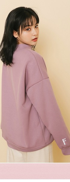 Casual γυναικεία μπλούζα με ψηλό γιακά - σε πολλά χρώματα