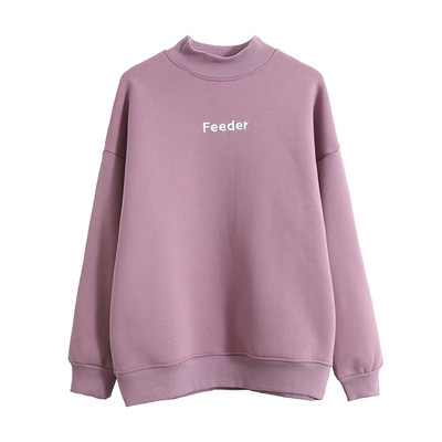 Casual γυναικεία μπλούζα με ψηλό γιακά - σε πολλά χρώματα