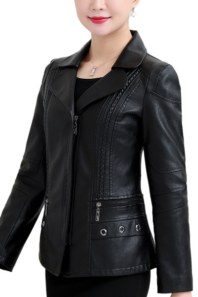 Új modell bőrdzseki cipzárral