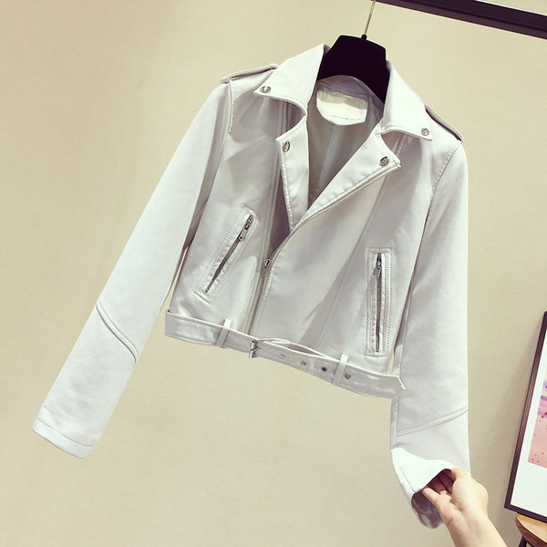 Modern női bőrkabát több színben