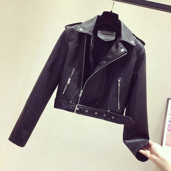 Modern női bőrkabát több színben