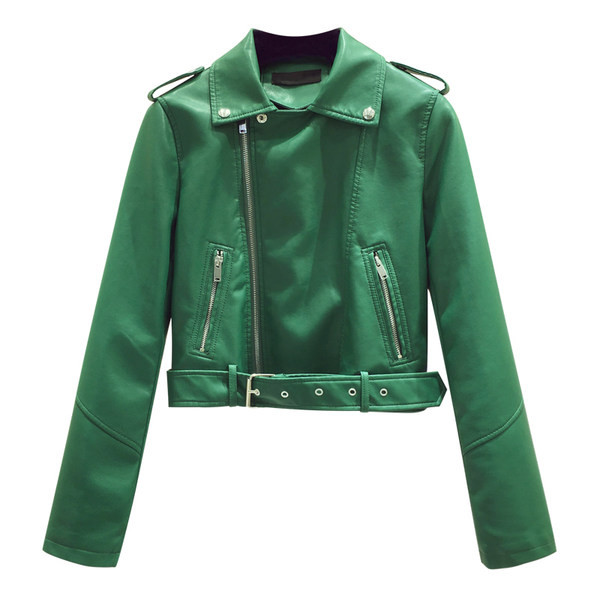 Modern női bőrkabát több színben