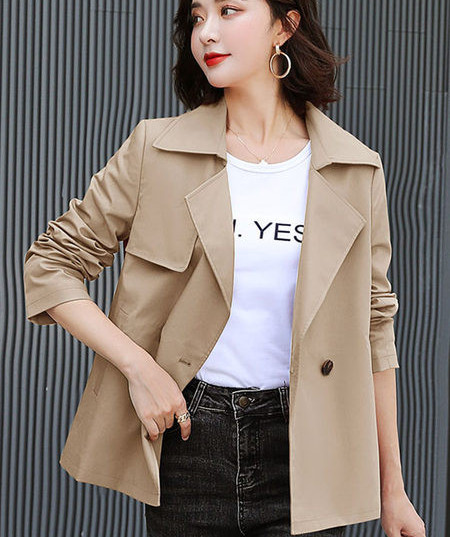 Női tavaszi kabát két színben