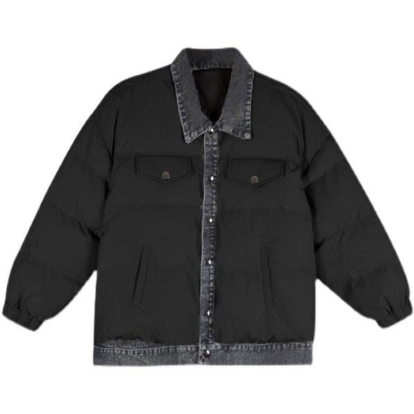 Női téli kabát széles modell gombokkal