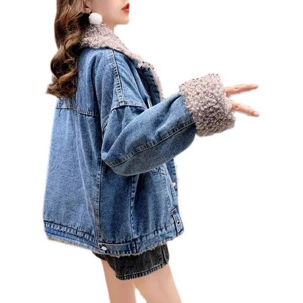 Jachetă de damă din denim cu căptușeală caldă