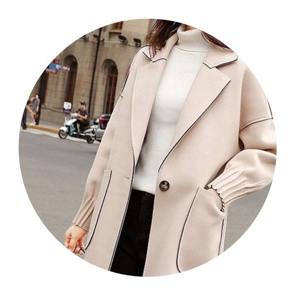 Divatos tavaszi-őszi hosszú női kabát