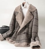 Palton de iarnă de damă cu căptușeală groasă și caldă