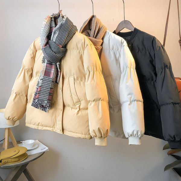 Női széles téli kabát zsebekkel