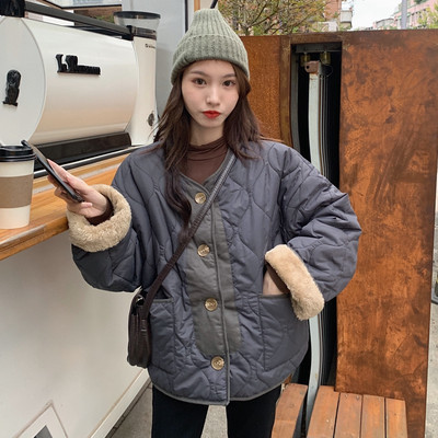 Geaca de iarna de dama cu nasturi in trei culori