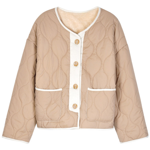 Geaca de iarna de dama cu nasturi in trei culori