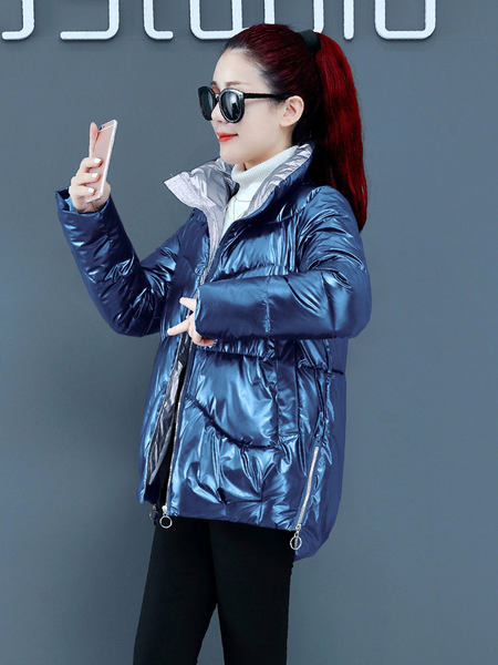 Téli kabát magas gallérral - több színben