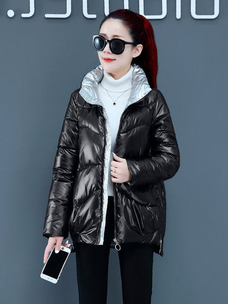 Téli kabát magas gallérral - több színben