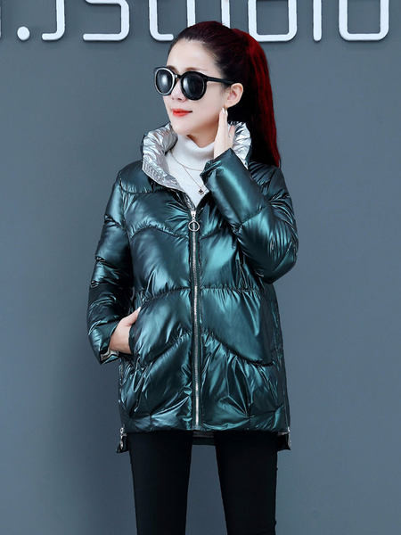 Téli kabát magas gallérral - több színben