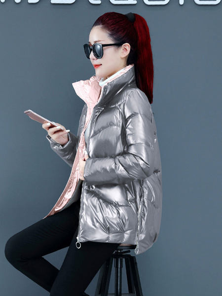 Téli kabát magas gallérral - több színben