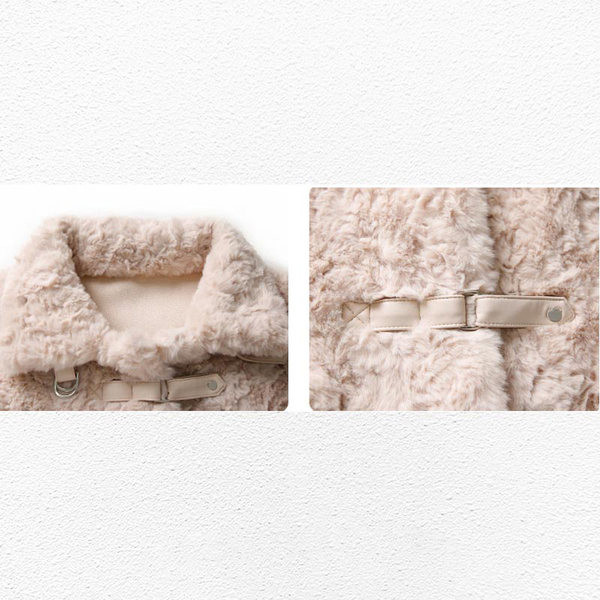 Palton de puf cu buzunare și nasturi