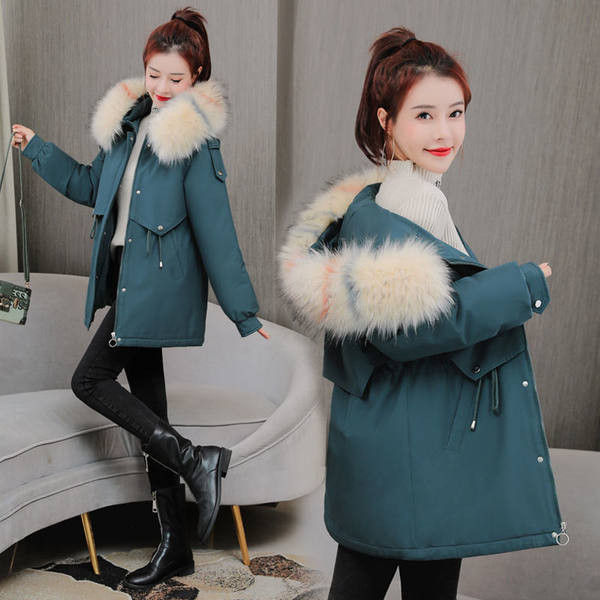 Női téli kabát pehely kapucnival - többféle színben