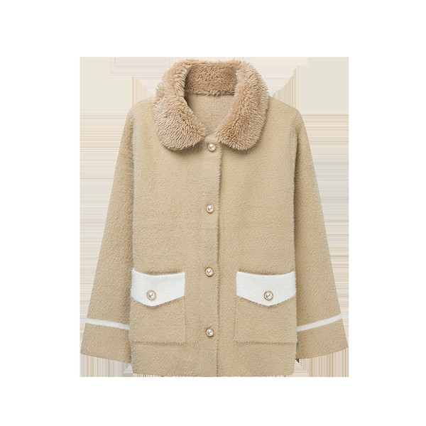 Γυναικείο χειμωνιάτικο παλτό με κουμπιά και τσέπες σε πολλά χρώματα