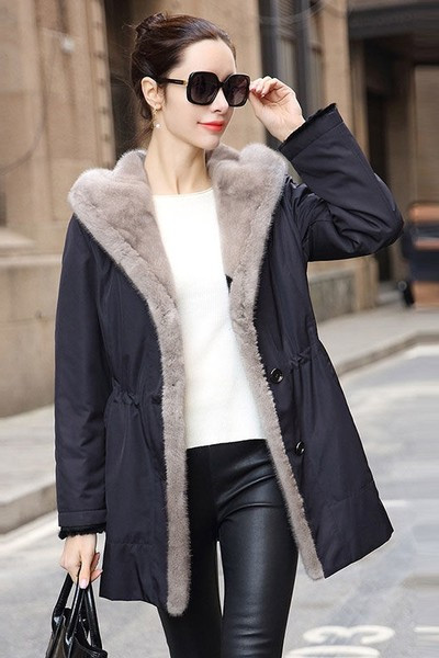 Női hosszú kabát meleg béléssel, három színben