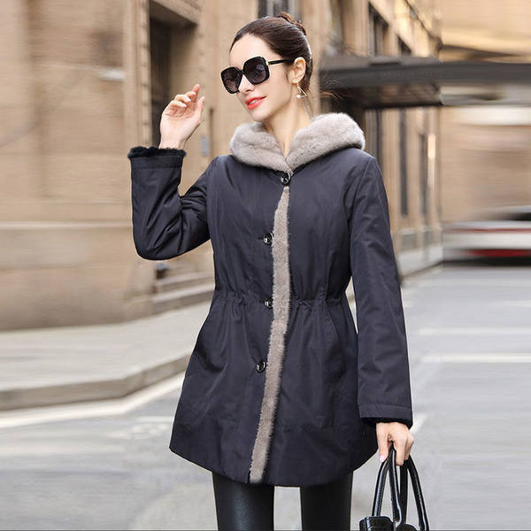 Női hosszú kabát meleg béléssel, három színben