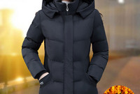 Női kabát magas és kapucnival több színben