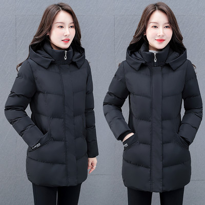 Női kabát magas és kapucnival több színben