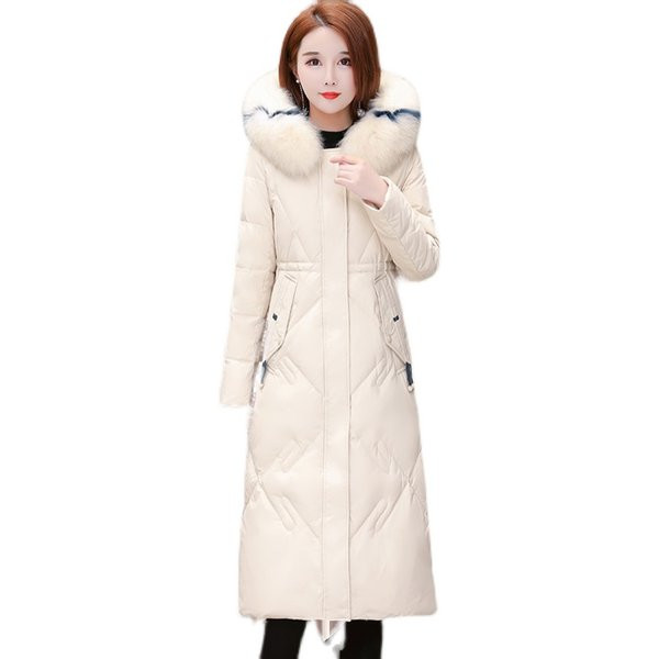 Új modell női hosszú kabát, pehellyel
